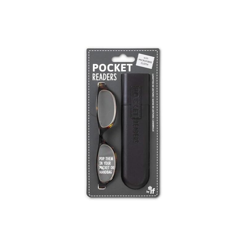 IF Pocket Readers - Tortoiseshell +2.0, Reading Glasses in a