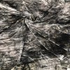 Tie-Dye Striped Crinkled Velvet by Elotex International Fabric (Black Silver)