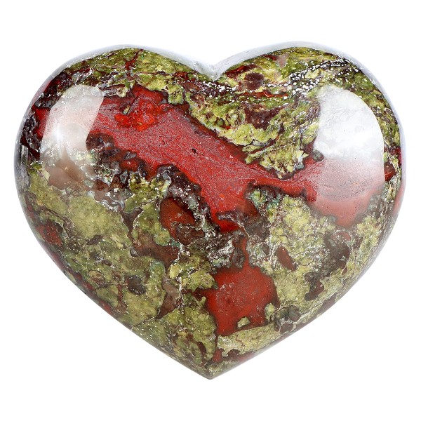 Artistone Dragon Blood Stone Crystals Heart 2Inch Healing Crystal Heart