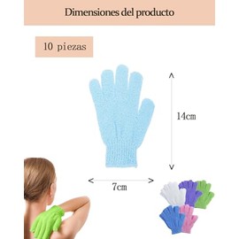 Piezas Guante Exfoliante Corporal Guantes Exfoliantes Ducha Cuidado Piel Material Adecuado Mujeres Uso Doméstico