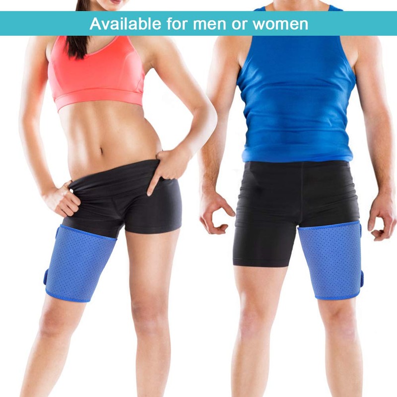Breathable Thigh Support, Neoprene Thigh Compression Support Sleeve Wrap for