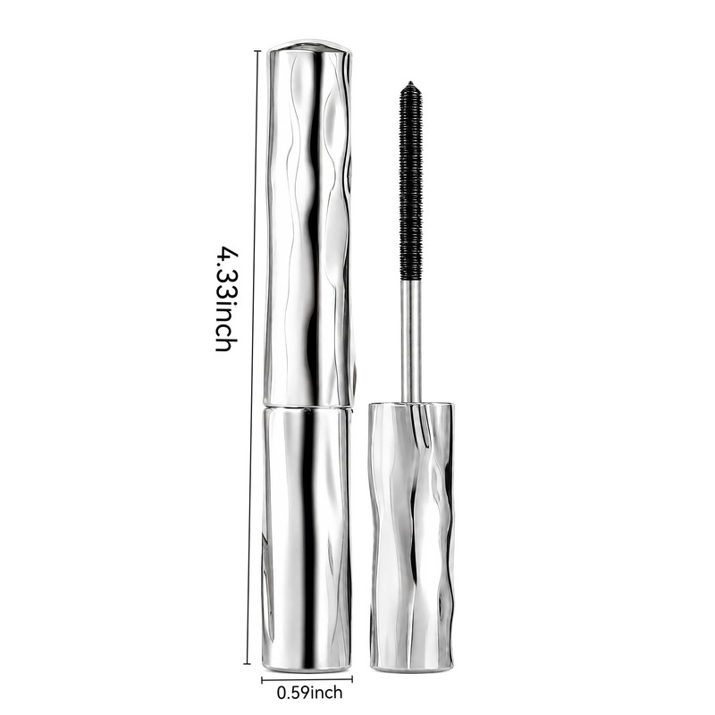 Black Waterproof Mascara for Lengthening & Natural Lash Lift, Smudge-Proof