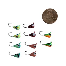 Tungsten Tear Drop 5mm Glow Jig Set of 10 1/16th oz