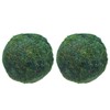 MECCANIXITY 2 Pcs Moss Balls 5.9 Inch Green Decorative Moss