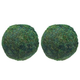 MECCANIXITY 2 Pcs Moss Balls 5.9 Inch Green Decorative Moss Balls for Centerpiece Bowls Vase Fillers Home Decor