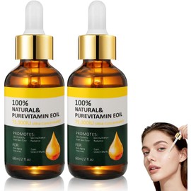 LUSCOR 2pcs Aceite De Vitamina E Para La Cara，Aceite Acondicionador Multifuncional Con Vitamina E, Hidrata La Piel,Se Absorbe Rápidamente, No Es Graso, Apto Para El Cuidado De La Piel Y El Cabello