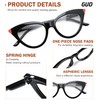 GUD 10 Pack Small Reading Glasses for Women Cat-eye Style