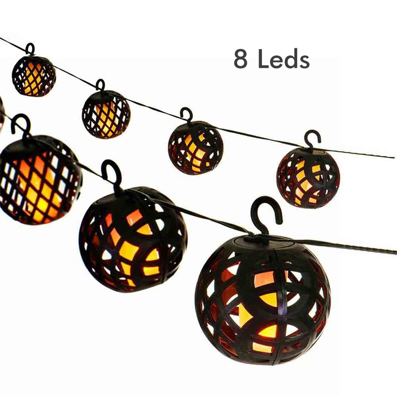 LED Simulation Solar Flame Light Garden Lights Solar String Lights