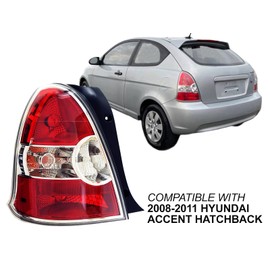 Auto Parts Avenue APA Replacement for Rear Lamp Light 2008 2009 2010 2011 Accent Hatchback with Bulb Driver Left Side 924011E211 HY2800142