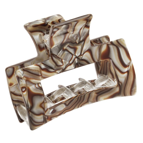 France Luxe Cutout Rectangle Jaw - Onyx