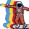 Spaceman Astronaut Skateboard Patch Embroidered Applique Badge Iron On Sew