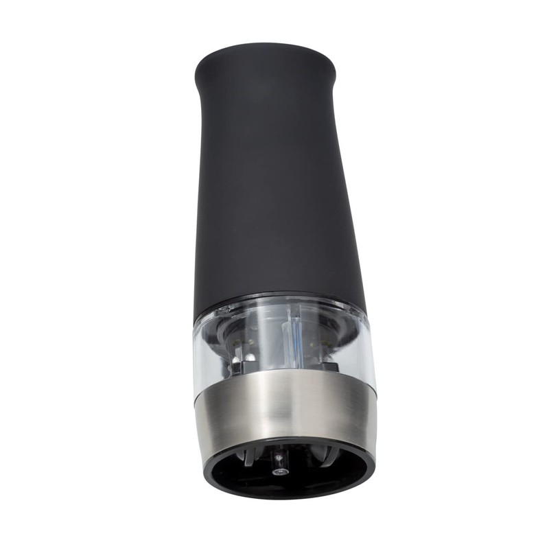 WENKO Electric Mill with Light 2 in 1 Black Salt