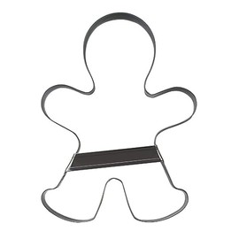 Städter 041332 Gingerbread Man Cookie Cutter with Bar Stainless Steel 20.5 cm