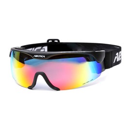 Arctica ® Cross-country skiing goggles S-167 REVO & ANTIFOG COATING (Black)