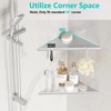Qeke 10" Bathroom Corner Shelf, 2 Pack Recessed Shower Shelf