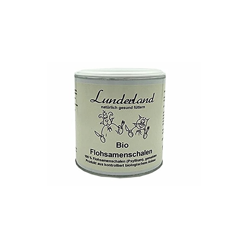Lunderland Organic psyllium husks 350 g, 100% organic psyllium husks