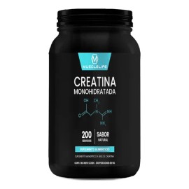 Suplemento Creatina Monohidratada Muscle Life 1kg 200servis                                                                                           