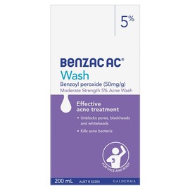Benzac AC Moderate Strength Wash 5% 200ml