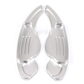 ontto Steering Wheel Shift Paddle Extension for L-and R-Ange R-Over Discovery Sport Velar Evoque J-aguar XE XF F-Pace Shift Paddles Aluminium Shift Paddle Extension Car Decoration Sticker Silver