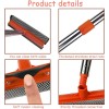 Professional Window Cleaning Kit 58 Inches Long Handle Squeegee Mop
