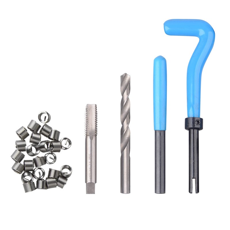 DAYUAN 131PC SAE Thread Repair Kit, HSS Drill Helicoil Kit