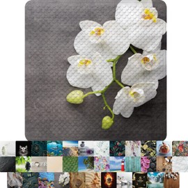 Sanilo Shower Mat 21 x 21 Inch, Non-Slip Bath Mat for Showers and Bathtubs, Machine-Washable, Non-Slip Mat (Pretty)