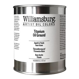 Williamsburg Artist Oil Colors by GOLDEN, Titanium Oil Ground, 16 fl oz. can