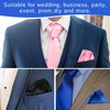 FELYSIK Men Pocket Squares Set for Suit Tuxedo, Satin Handkerchief
