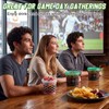 12 Pack 25oz Soccer Party Cups with Straws Lids, White