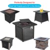 Saking Fire Pit Cover,32 Inch Square Firepit Covers Outdoor Gas