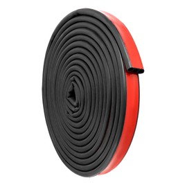 QWORK Adhesive Tailgate Seal, 26 Ft Self Adhesive Auto Rubber Weather Draft Seal Strip, EPDM Rubber Tailgate Seal Strip Shell Seal