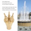 Copper Water Fountain Nozzle Direct Spraying Universal Adjust Pool Sprinkler