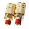 MTQY 2PCS 1/4 Inch Hose Fittings NPT Male Quick Coupler