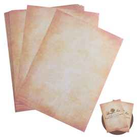 60 Sheets of Parchment Paper Certificate Paper A4 Printable Calligraphy Paper Vintage Letter Paper on Both Sides 100 g - Suitable for InkJet Laser Printers and Copiers, Can Also Be Written On By Hand