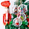 THE TWIDDLERS 48 Transparent Christmas Baubles for Filling, 6 cm,