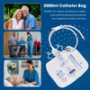 BeHerk 2000mL Catheter Bags for Men and Women 3 Pack