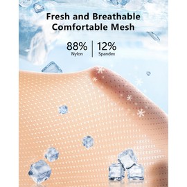 Blueinn Anti Chafing Shorts Women Mesh Cooling Slip Shorts for Under Dresses Boyshorts Panties Lace under shorts, 3 Colors, L