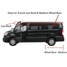 Tempered Privacy Driver Left Side Quarter Window Quarter Glass Compatible with Ford Transit 83.2" Low-Roof & Medium Wheel Base Van 2015-2025 Models (Not For Mid-Roof, High-Roof, or Connect)