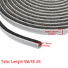 Grey Window Weather Seal Strip, Weather Stripping Brush for Sliding