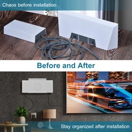 Steinwhale Router and Power Supply Wall Mount Kit for Starlink Standard/Gen 3, Stainless Steel, Corrosion Resistant, Space-Saving Design, Easy Indoor Installation with Screws Included