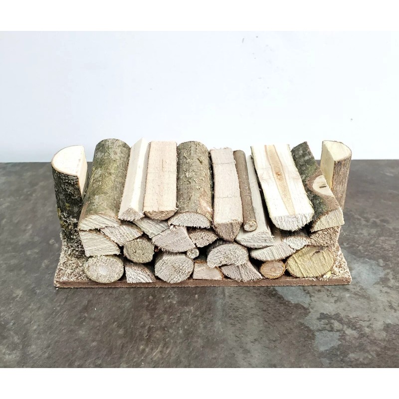 Streets Ahead Miniature Stack of Split Logs Kindling for Fireplace