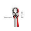 TEKTON 6 mm Reversible Ratcheting Combination Wrench | WRN56106