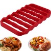 Fivebop 2 Pack Silicone Roasting Racks Non Stick Easy-Clean Cooling