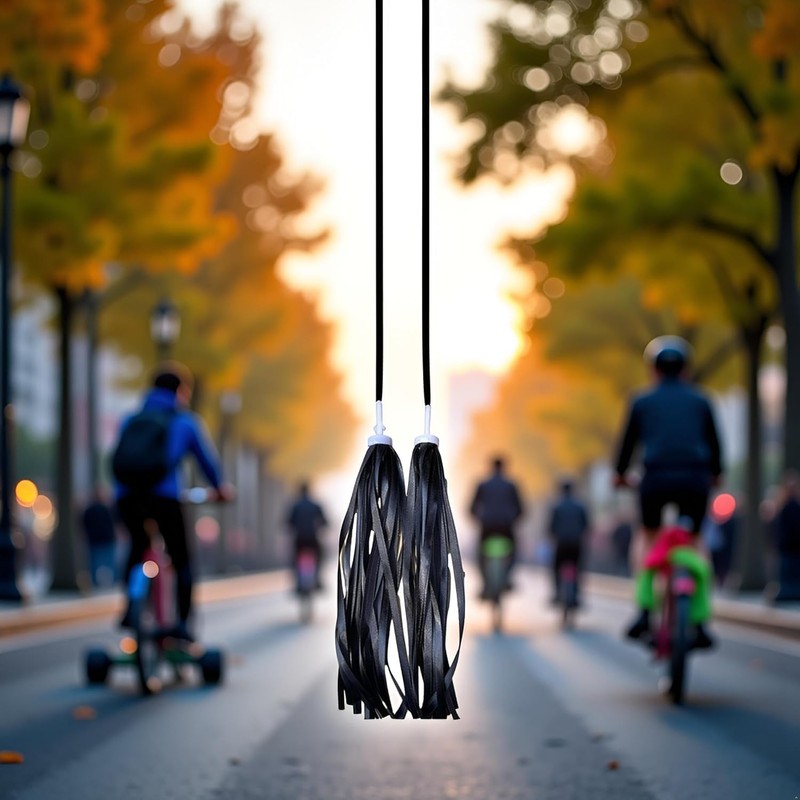Bicycle Handlebar Streamers, Rainbow Tassels, for Bike Accessories for Scooter