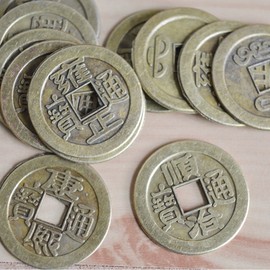 YPY 10 Pcs Chinese Feng Shui Coins & Lucky Charm Ancient I Ching Coins for Prosperity Protection Good Fortune Wealth and Successes (10, Single Coin)