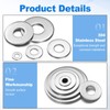 sourcing map 6 Pcs 5/8" Fender Washers 1-3/4" OD, 304