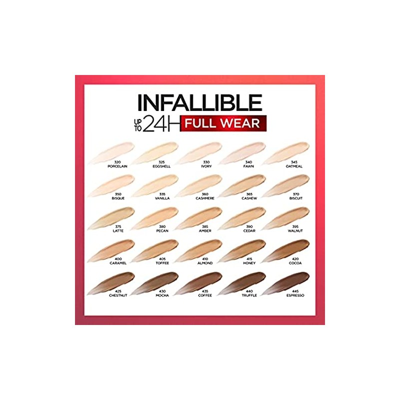 L'Oreal Paris Makeup Infallible Full Wear Waterproof Matte Concealer, Ivory