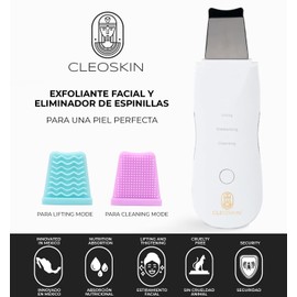 ESPÁTULA PEELING ULTRASÓNICA para depurador de piel Exfoliación facial para eliminar puntos negros, raspador facial Comedones, extractor de espinillas, máquina de limpieza profunda facial para mujeres y hombres Limpieza Facial y Cuidado Facial que además
