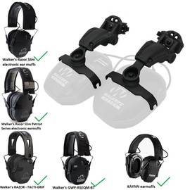 Bifrost Gear COM-RAC AMP Arm Adapters for for Walker's Razor Headset (Black)