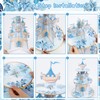 Blue Castle Birthday Party Decorations - 3 Tier Flower Castle